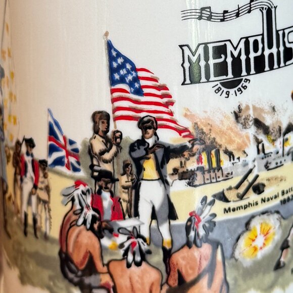 1969 Memphis Stitzel Weller Sesquicentennial Porcelain Decanter - Picture 10 of 15